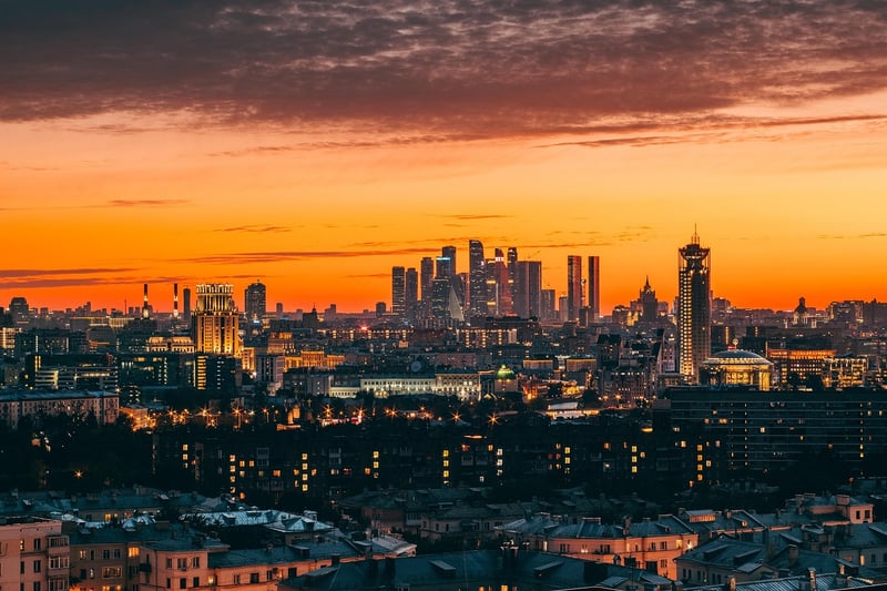 Futuristic cityscape